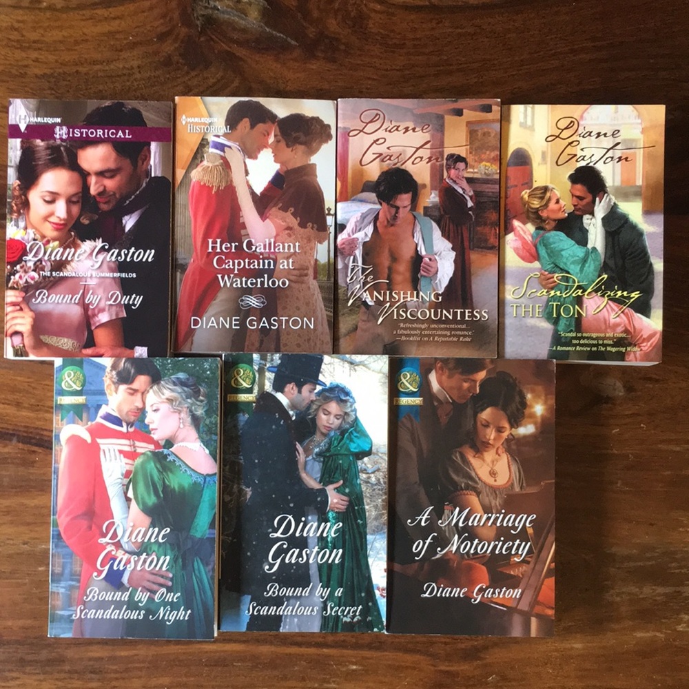 7 Diane Gaston Historical Regency Romance Novels U.K. U.S. (5 signed by author)